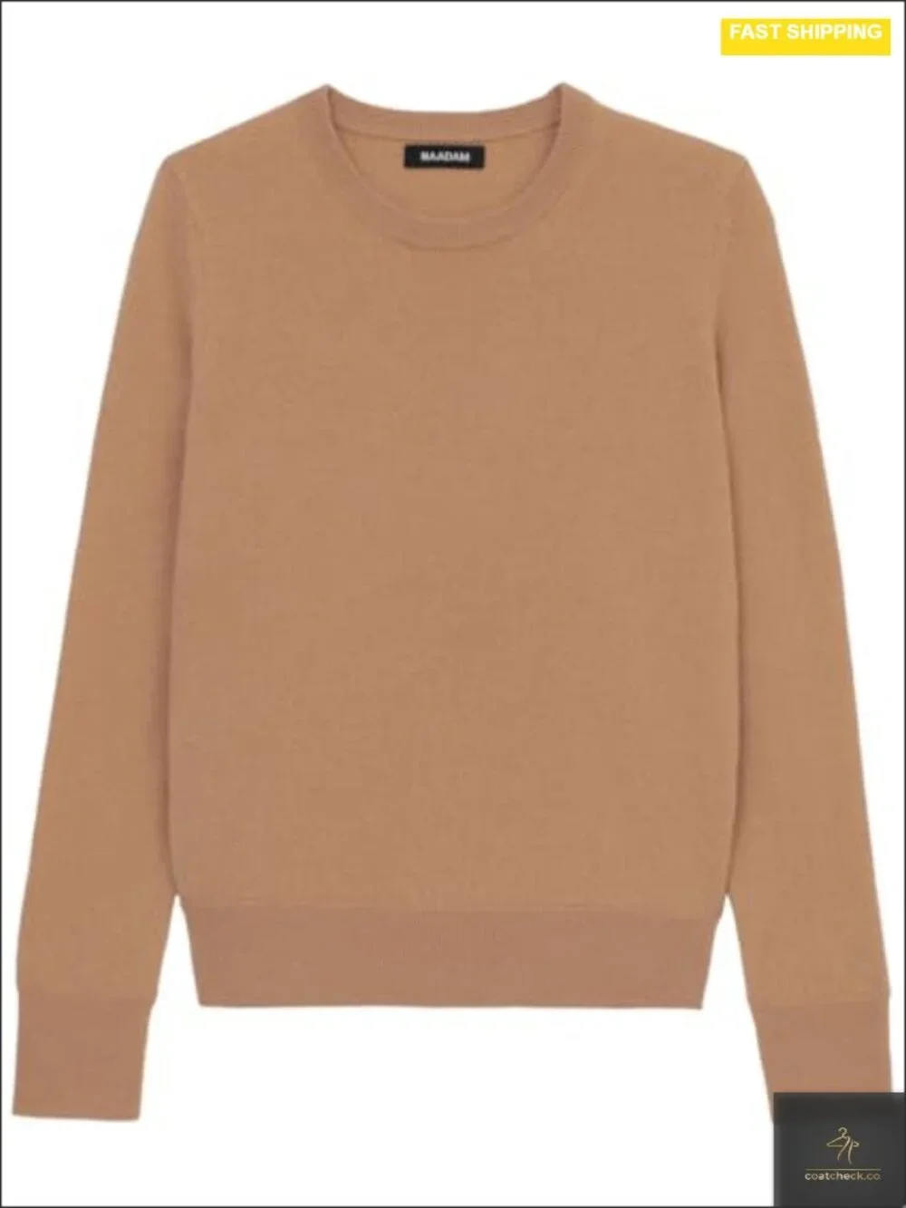 Pure Cashmere Crewneck Pullover Sweater - Lightweight Summer Layer